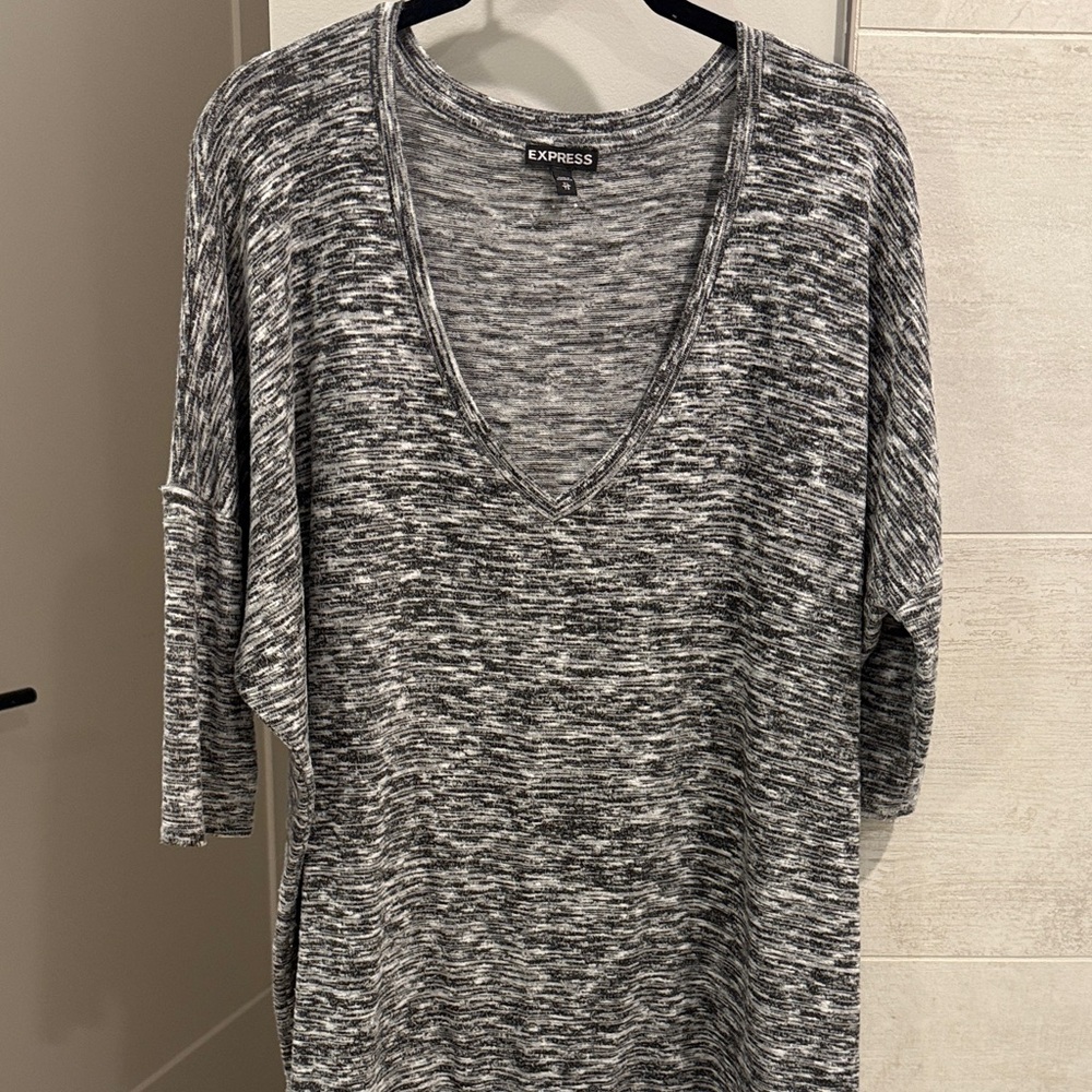 🧡 Express Marled V-Neck Tunic Top